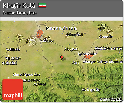 Satellite 3D Map of Khaţīr Kolā
