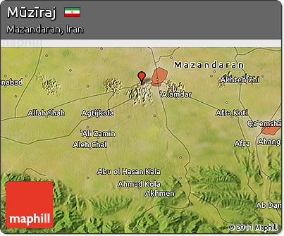 Satellite 3D Map of Mūzīraj