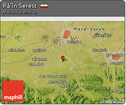 Satellite 3D Map of Pā'īn Serest