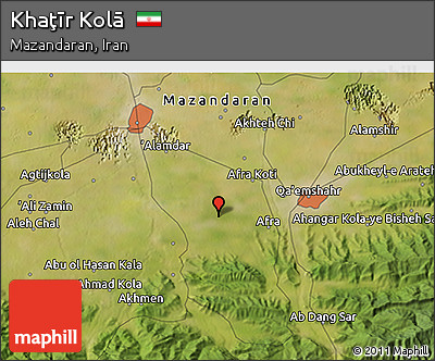 Satellite 3D Map of Khaţīr Kolā