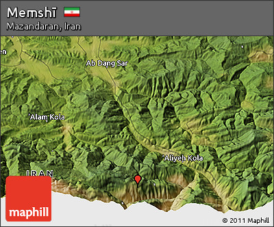 Satellite 3D Map of Memshī