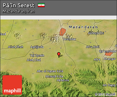 Satellite 3D Map of Pā'īn Serest