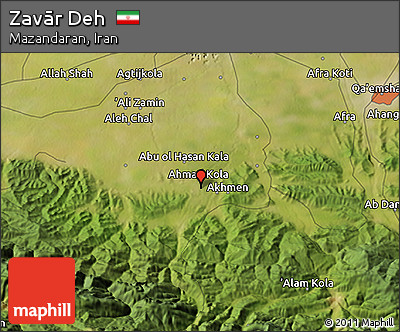 Satellite 3D Map of Zavār Deh