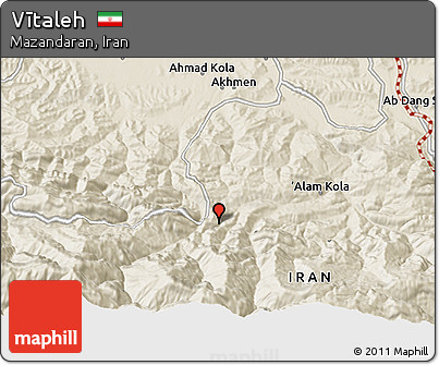 Shaded Relief 3D Map of Vītaleh