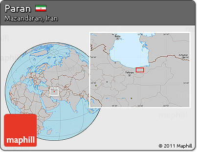 Gray Location Map of Paran