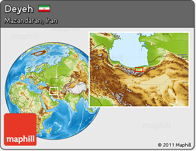Physical Location Map of Deyeh
