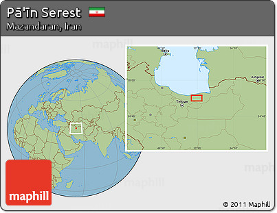 Savanna Style Location Map of Pā'īn Serest