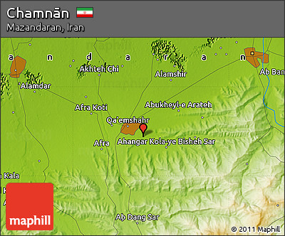 Physical Map of Chamnān