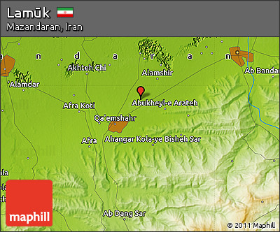 Physical Map of Lamūk