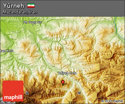 Physical Map of Yūrneh