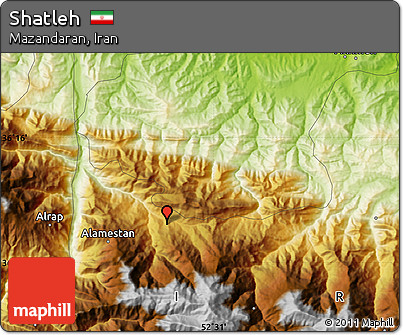 Physical Map of Shatleh