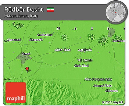 Political Map of Rūdbār Dasht