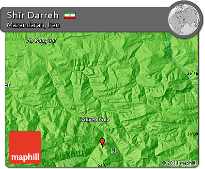 Political Map of Shīr Darreh