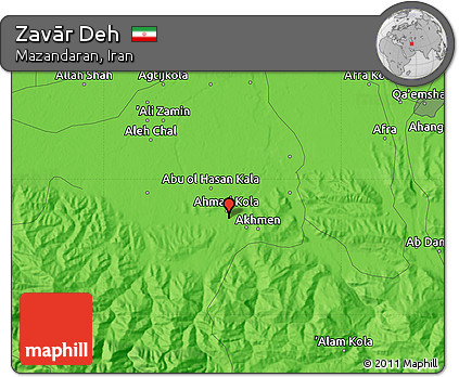 Political Map of Zavār Deh