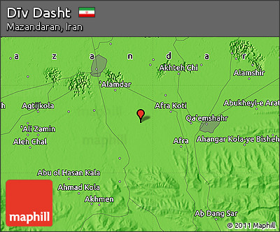 Political Map of Dīv Dasht