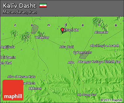 Political Map of Kalīv Dasht
