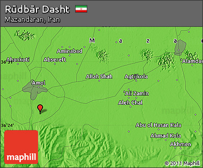 Political Map of Rūdbār Dasht