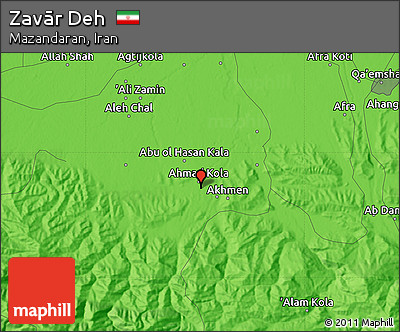 Political Map of Zavār Deh
