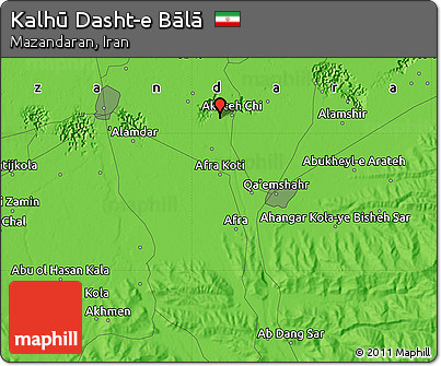 Political Map of Kalhū Dasht-e Bālā