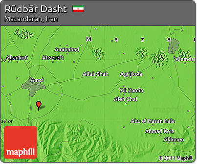 Political Map of Rūdbār Dasht