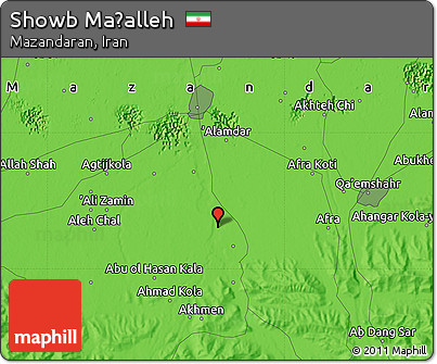 Political Map of Showb Maḩalleh