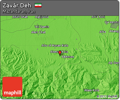 Political Map of Zavār Deh