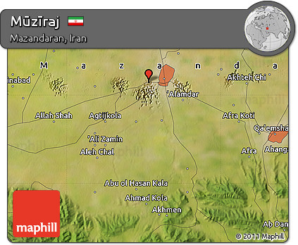 Satellite Map of Mūzīraj