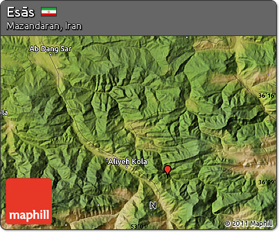 Satellite Map of Esās