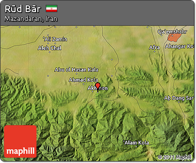 Satellite Map of Rūd Bār