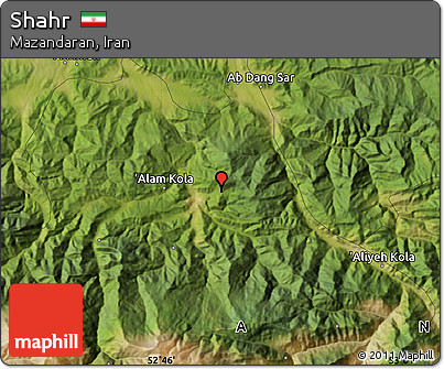 Satellite Map of Shahr