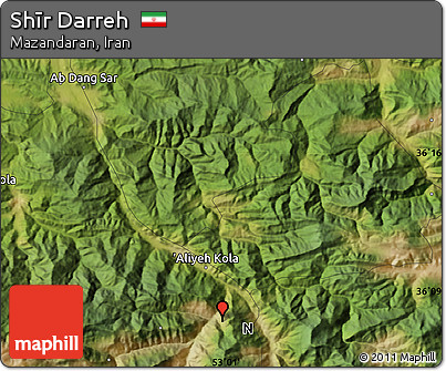 Satellite Map of Shīr Darreh
