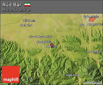Satellite Map of Rūd Bār