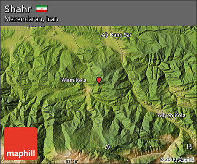 Satellite Map of Shahr