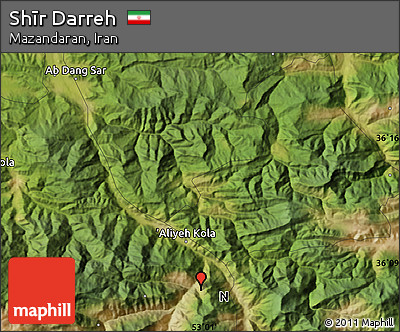Satellite Map of Shīr Darreh