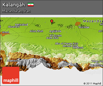 Physical Panoramic Map of Kalangāh