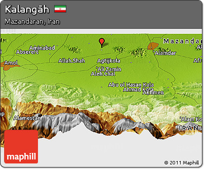 Physical Panoramic Map of Kalangāh