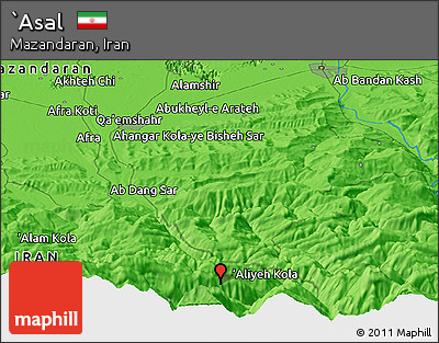 Political Panoramic Map of `Asal