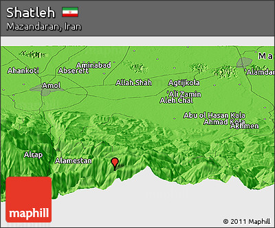 Political Panoramic Map of Shatleh