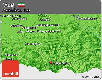 Political Panoramic Map of `Asal