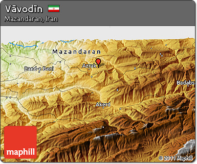 Physical 3D Map of Vāvodīn