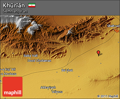 Physical 3D Map of Khūrīān
