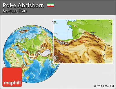 Physical Location Map of Pol-e Abrīshom