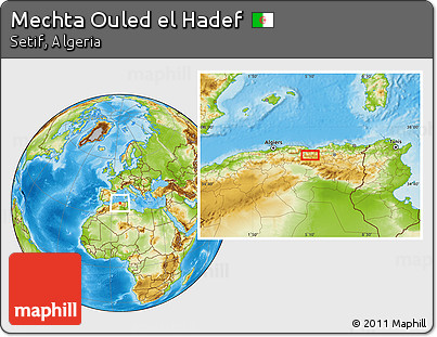 Physical Location Map of Mechta Ouled El Hadef