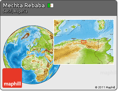 Physical Location Map of Mechta Rebaba