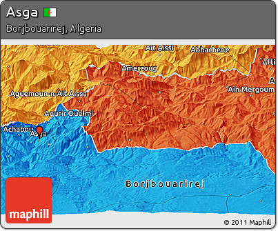 Political Panoramic Map of Asga