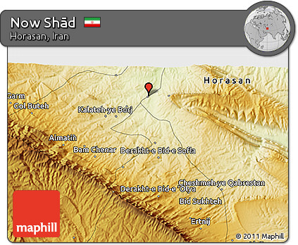Physical 3D Map of Now Shād