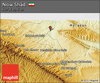 Physical 3D Map of Now Shād