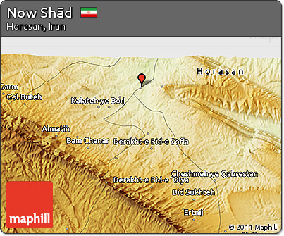 Physical 3D Map of Now Shād