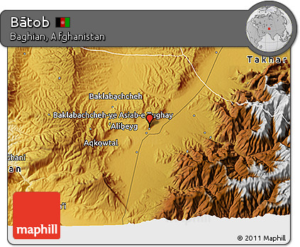 Physical 3D Map of Bātob