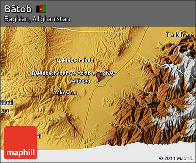 Physical 3D Map of Bātob